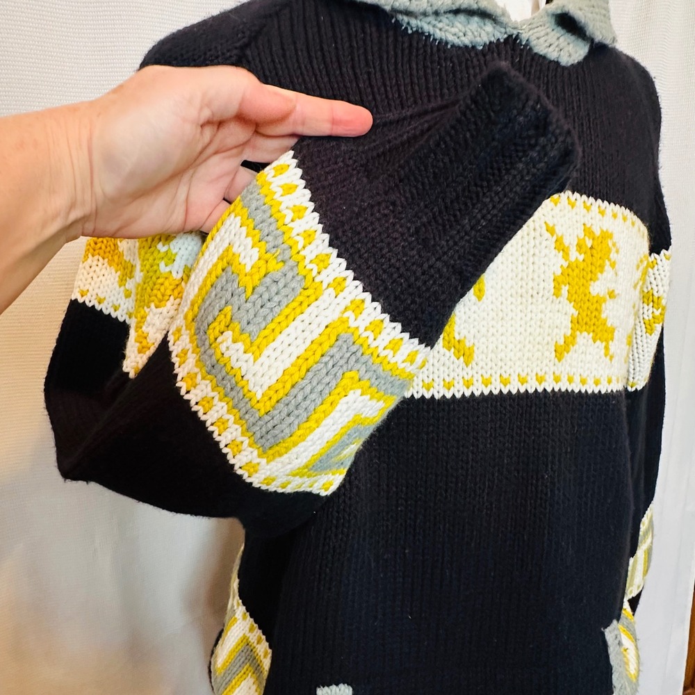 Mecca‎ vintage Mens XL Greek Key Aztec Print Knit Sweater - Picture 3 of 11